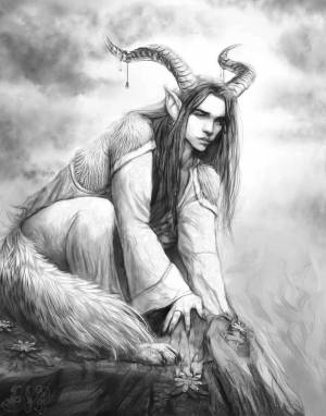 Рисунок демона человека