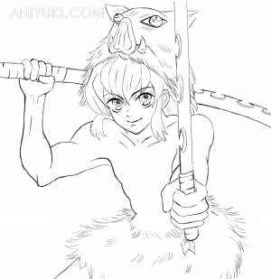 Иноске рисунок карандашом