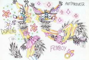 Domino is femboy by Grox-12 -- Fur Affinity [dot] net
