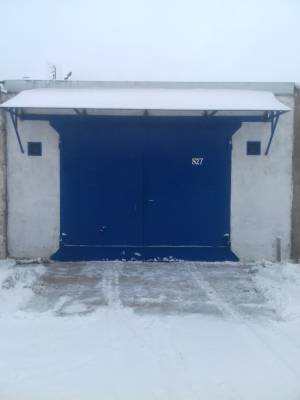 Покраска ворот гаража