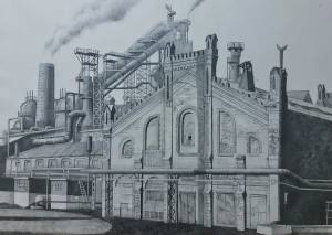 Factory breath, автор Надежда Смирнова, конкурс рисунок с натурыdrawing from nature