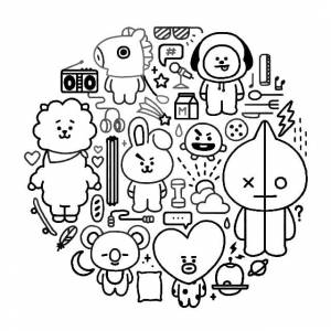 Раскраска БТ 21