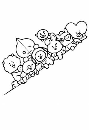 Раскраска БТ21 Готовность