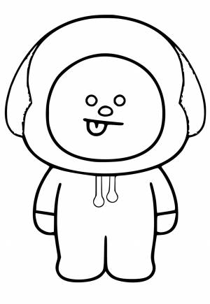 Раскраска БТ21 Герой