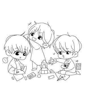 BTS Fanart] Jimin, Taehyung and Jungkook