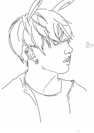 Легкие рисунки бтс для срисовки карандашом