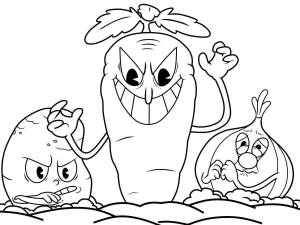 Раскраски Cuphead