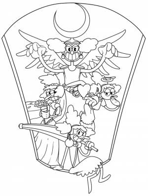 Раскраска Капхед 15