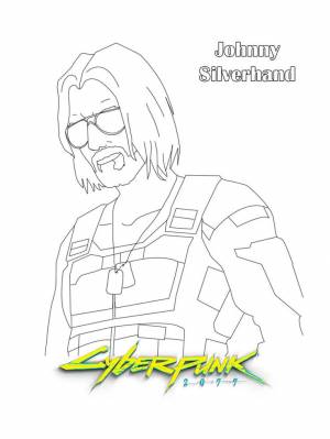 Раскраски Киберпанк 2077