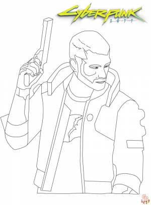 Раскраски киберпанк