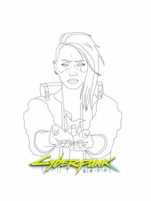 Раскраски Киберпанк 2077