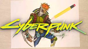 How to draw Cyberpunk 2077