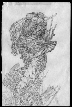 Рисунки в стиле киберпанк карандашом