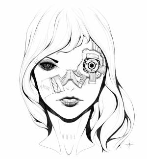 Киберпанк для срисовки