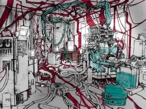 Киберпанк рисунки карандашом