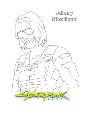 Раскраски Киберпанк 2077