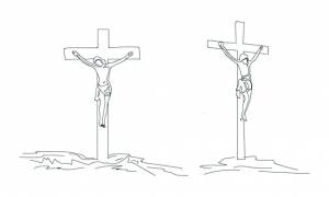 Рисунок иисуса христа на кресте