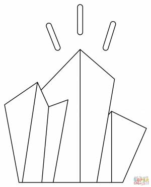 Раскраска Кристалл
