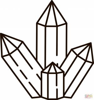 Раскраска Кристалл