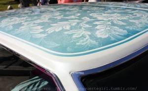 Покраска крыши под тюль