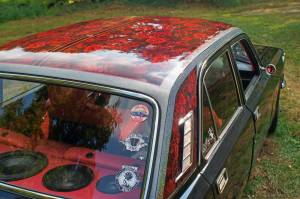 Покраска крыши под тюль  делаем волгу чуть более лоурайдерской