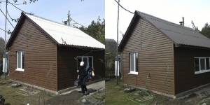 Покраска крыши шифер