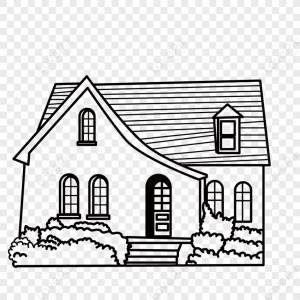Дом черно-белый клипарт,крыша,маяк,черный дом изображение_Фото номер 380231225_AI Формат изображения_ru