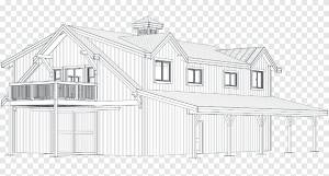 Дом Эскиз Архитектура крыши сарая, открывая несущую стену, угол, здание png
