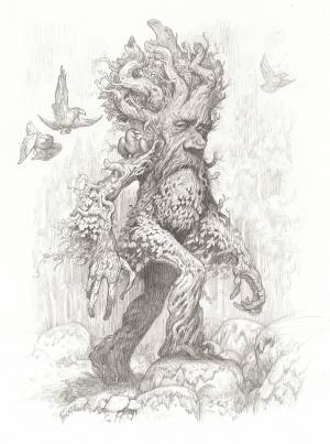 Леший раскраска