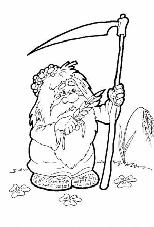 Леший раскраска