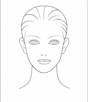 Раскраски Макияж