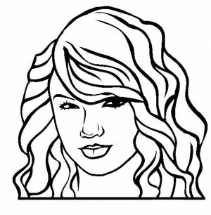 Раскраска Лицо Девушки