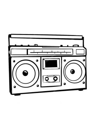 Раскраски Магнитофон