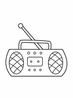 Раскраски Магнитофон