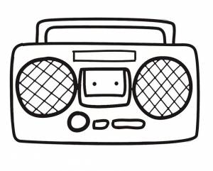 Раскраска Радио 13