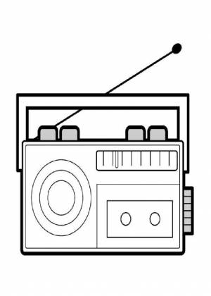 Раскраски Радио