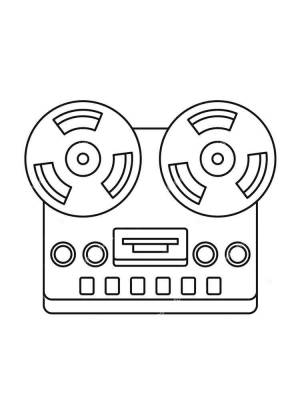 Раскраски Магнитофон