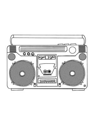 Раскраски Магнитофон