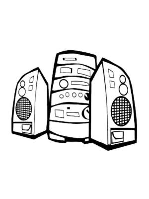 Раскраски Магнитофон