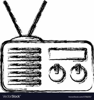 Раскраска радио