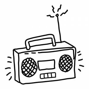 Раскраски Магнитофон