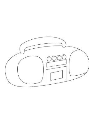 Раскраски Магнитофон
