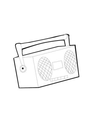 Раскраски Магнитофон