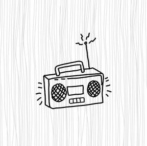 Рисунок радио карандашом