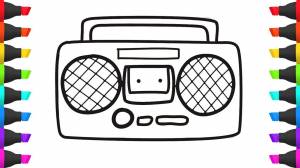 Как нарисовать радио
