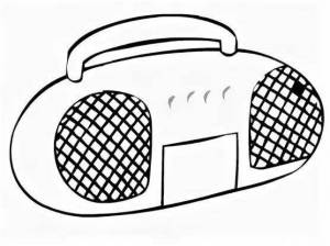 Раскраски Магнитофон