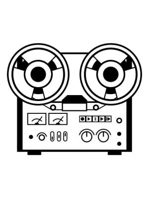 Раскраски Магнитофон