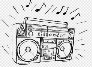 Раскраски Магнитофон