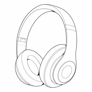 Раскраска Наушники