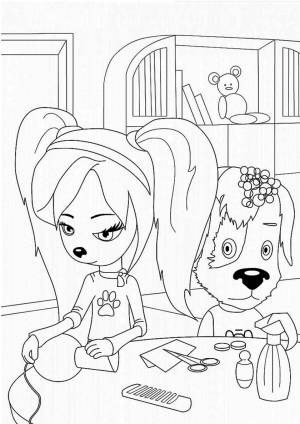 Раскраска Роза с Дружком